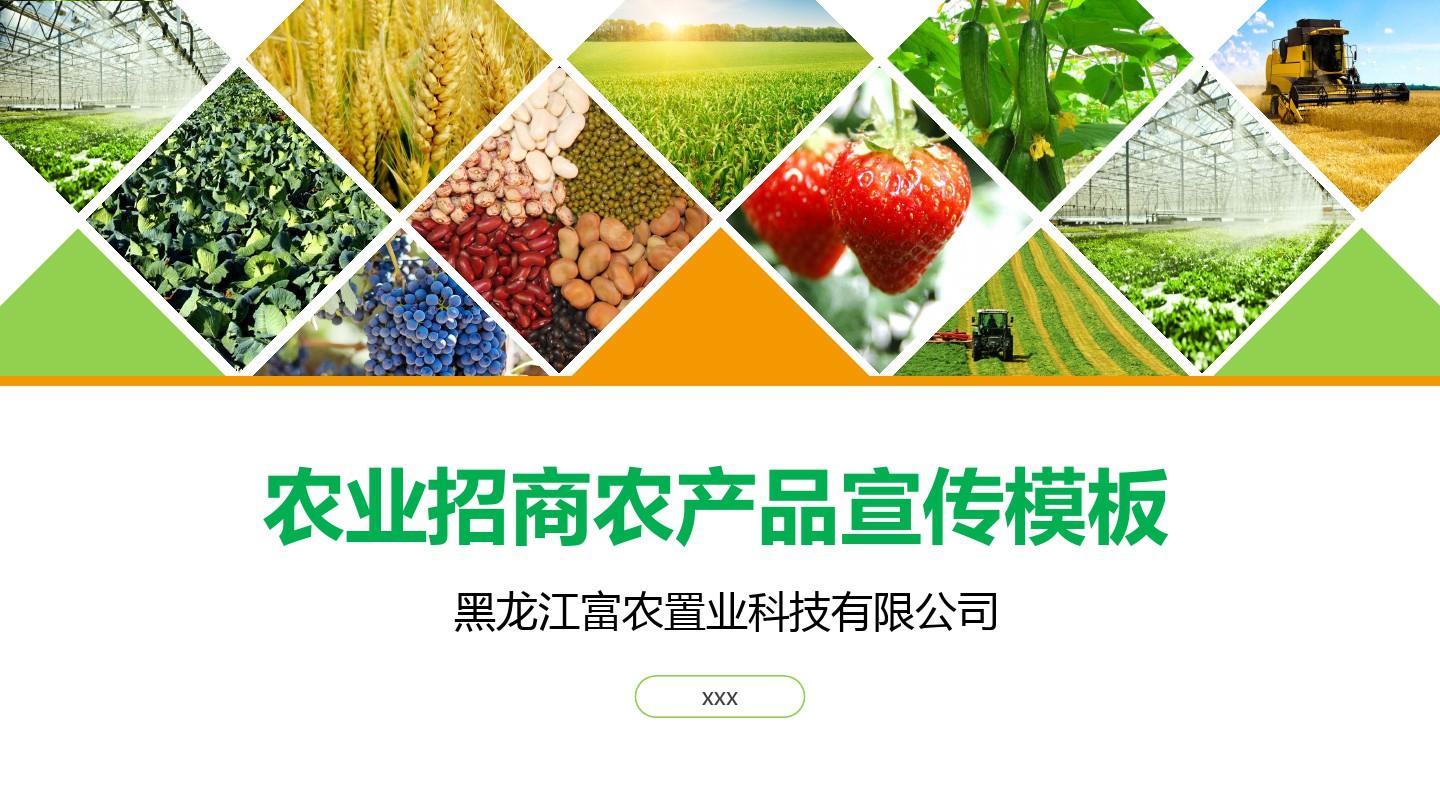 綠色田野，財富未來 現代農業招商與農產品品牌宣傳方案